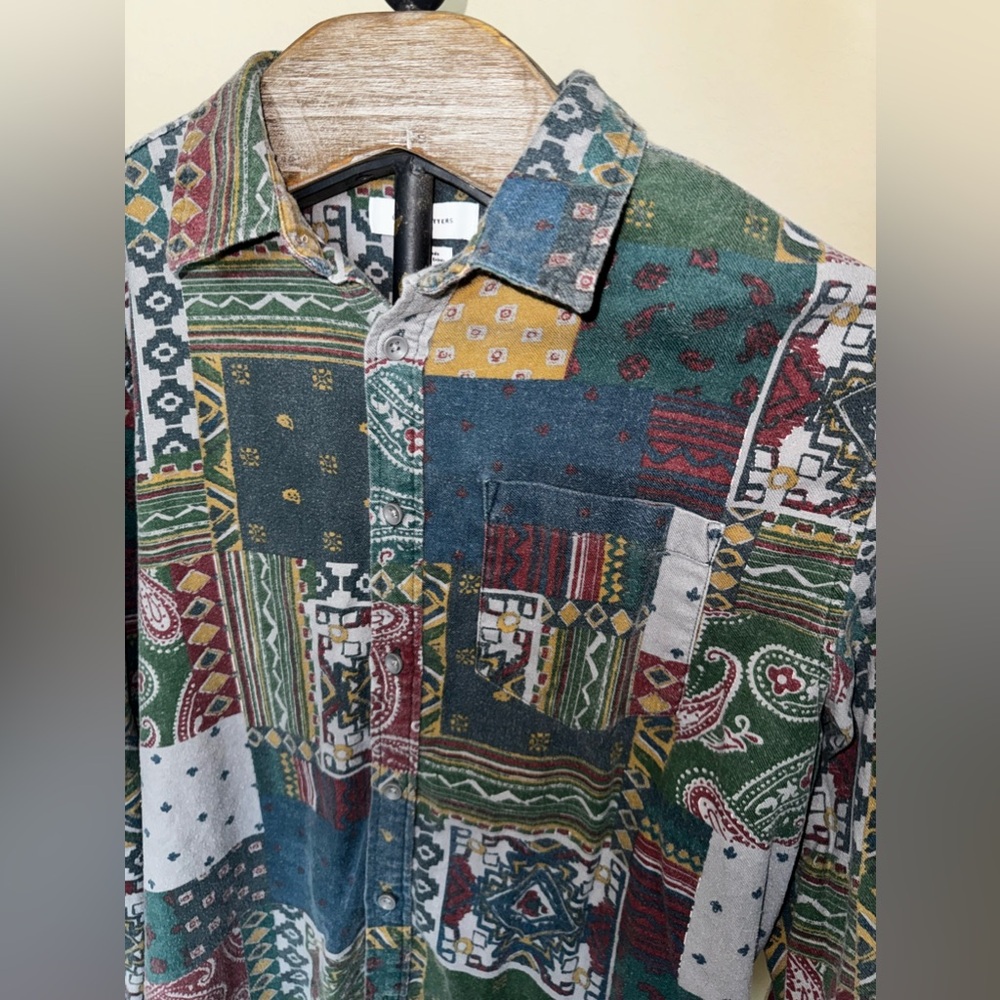 Bandana stitched button down - Picture 2 of 3
